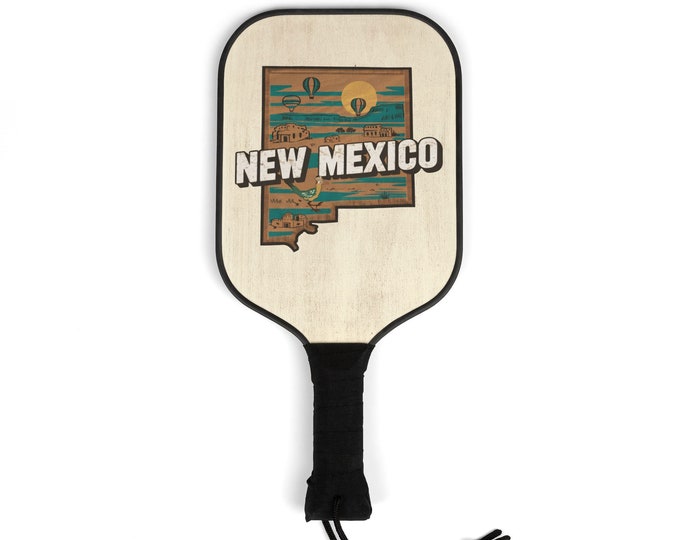 Pickleball Kit - New Mexico State- 2 Paddles | 2 Balls | Pickleball Gear for men and women | Pickle ball State Designs