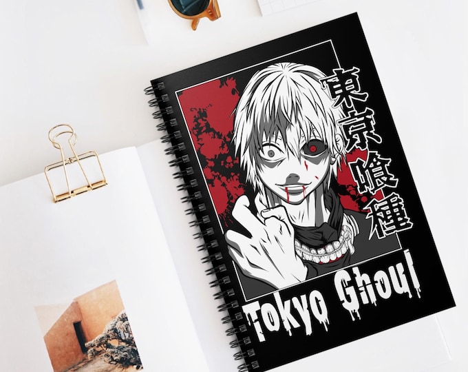 Anime Spiral Notebook | Kawaii Ruled Line Journal | 118 Page Anime Notebook for School & Notes | Otaku Stationery Gift | Anime Writing Book