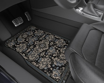 Colorful Persian-Inspired Car Mats - Set of 4 - Custom Car Mats With Non-Slipping Backing - Luxury Car Mats - Elegant Car Mats - Car Gift