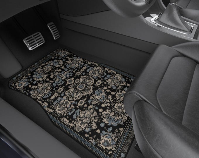 Colorful Persian-Inspired Car Mats - Set of 4 - Custom Car Mats With Non-Slipping Backing - Luxury Car Mats - Elegant Car Mats - Car Gift