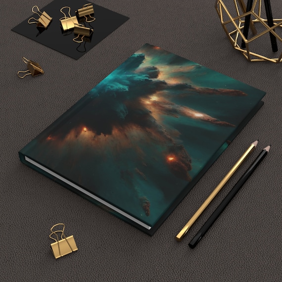 Space Journal | Astronomy Gifts Galaxy | Hardcover Journal | Hardcover Notebook | Celestial Journal | Lined Notebook | Lined pages