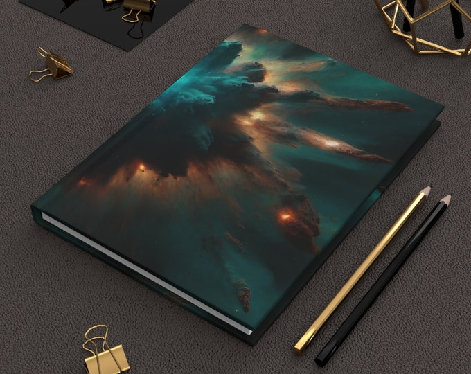 Starry Sky Hardcover Journal | Celestial Lined Notebook