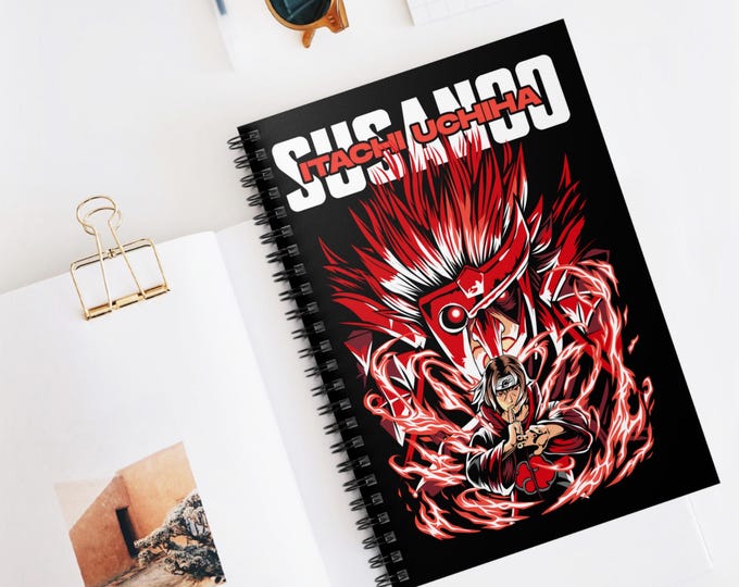 Anime Spiral Notebook | Kawaii Ruled Line Journal | 118 Page Anime Notebook for School & Notes | Otaku Stationery Gift | Anime Writing Book