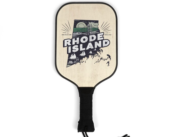 Pickleball Kit - Rhode Island State- 2 Paddles | 2 Balls | Pickleball Gear for men and women | Pickle ball State Designs
