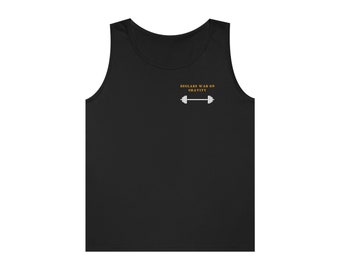 Camiseta sin mangas de algodón pesado unisex