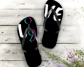 LIVE Semicolon Mens Flip Flops Suicide Prevention Suicide Awareness Mental Health Awareness Month Gift Social Work