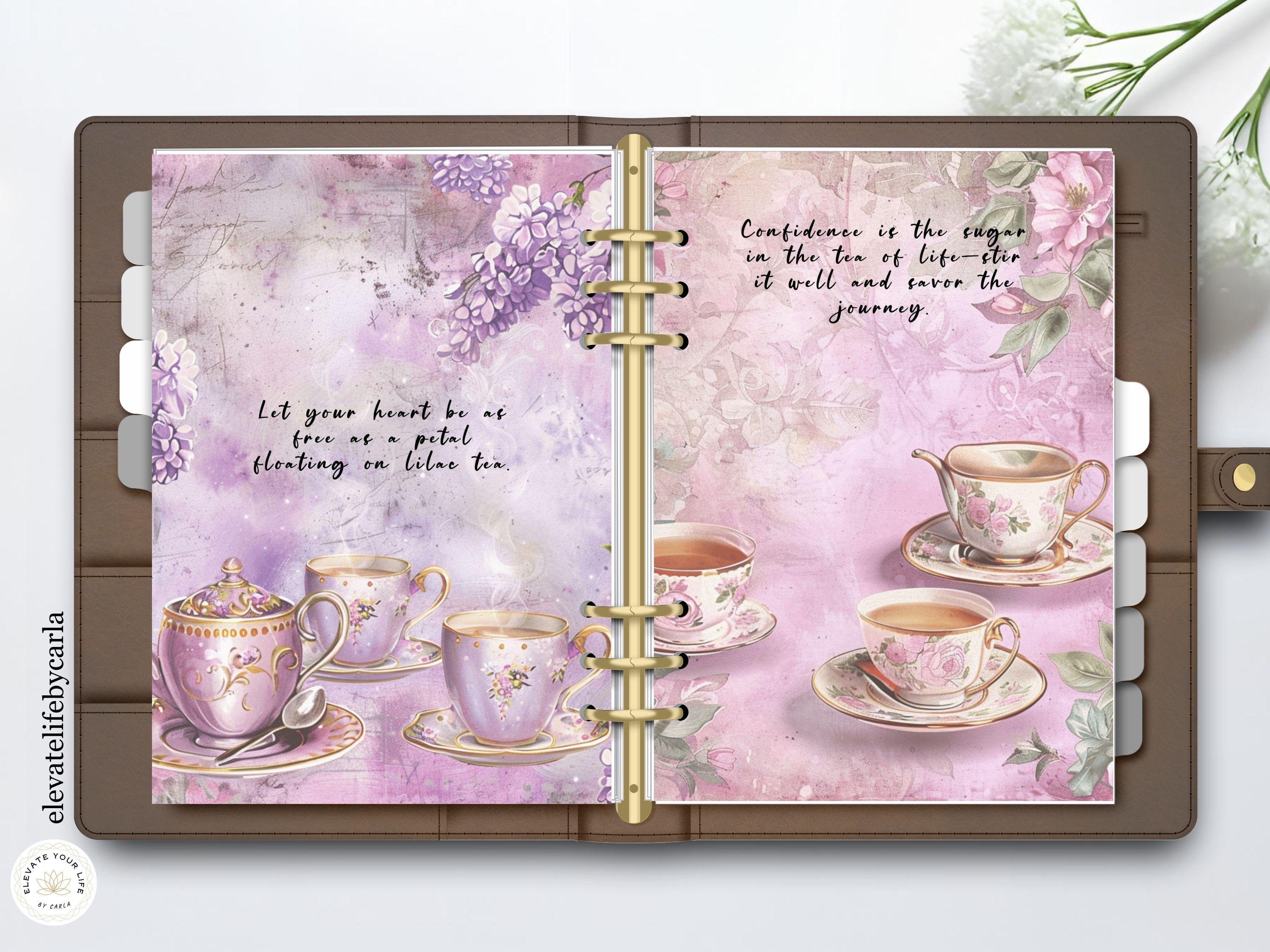 Lilac Garden Planner Dashboard Set - Printable Coquette Cover Pages ...