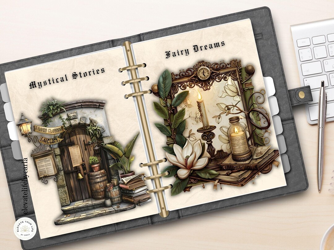 12 Printable Planner Dashboards Bookish Planner Accessories Antique ...