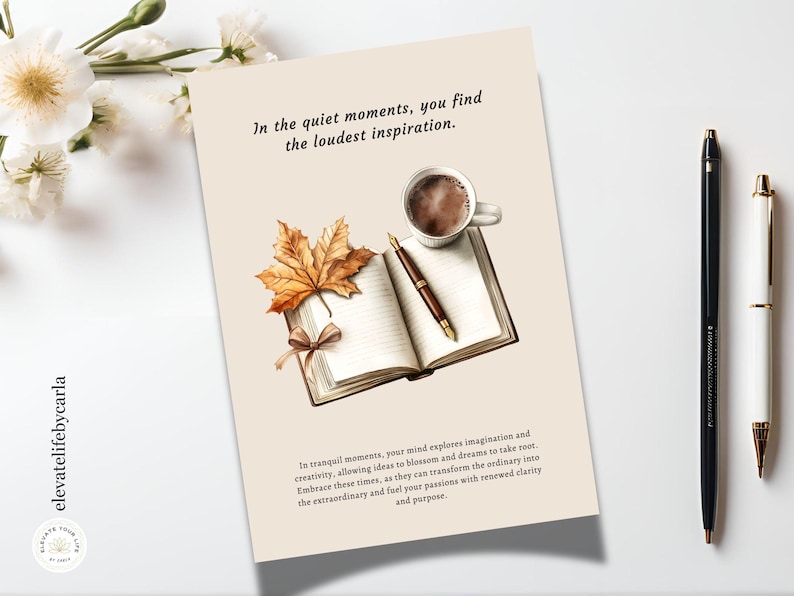 Fall Bookish Planner Dashboard Printable, Cute Journal Dividers With ...