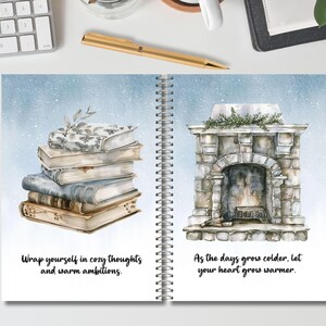 Cute Blue Planner Dashboard Printable, Winter Journal Dividers With ...