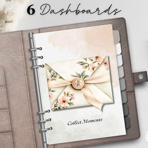 Spring Vintage Dividers Printable Set, Half Planner Inserts, Motivational Personal Covers, Soft Romantic Planner Dashboard, Digital Download