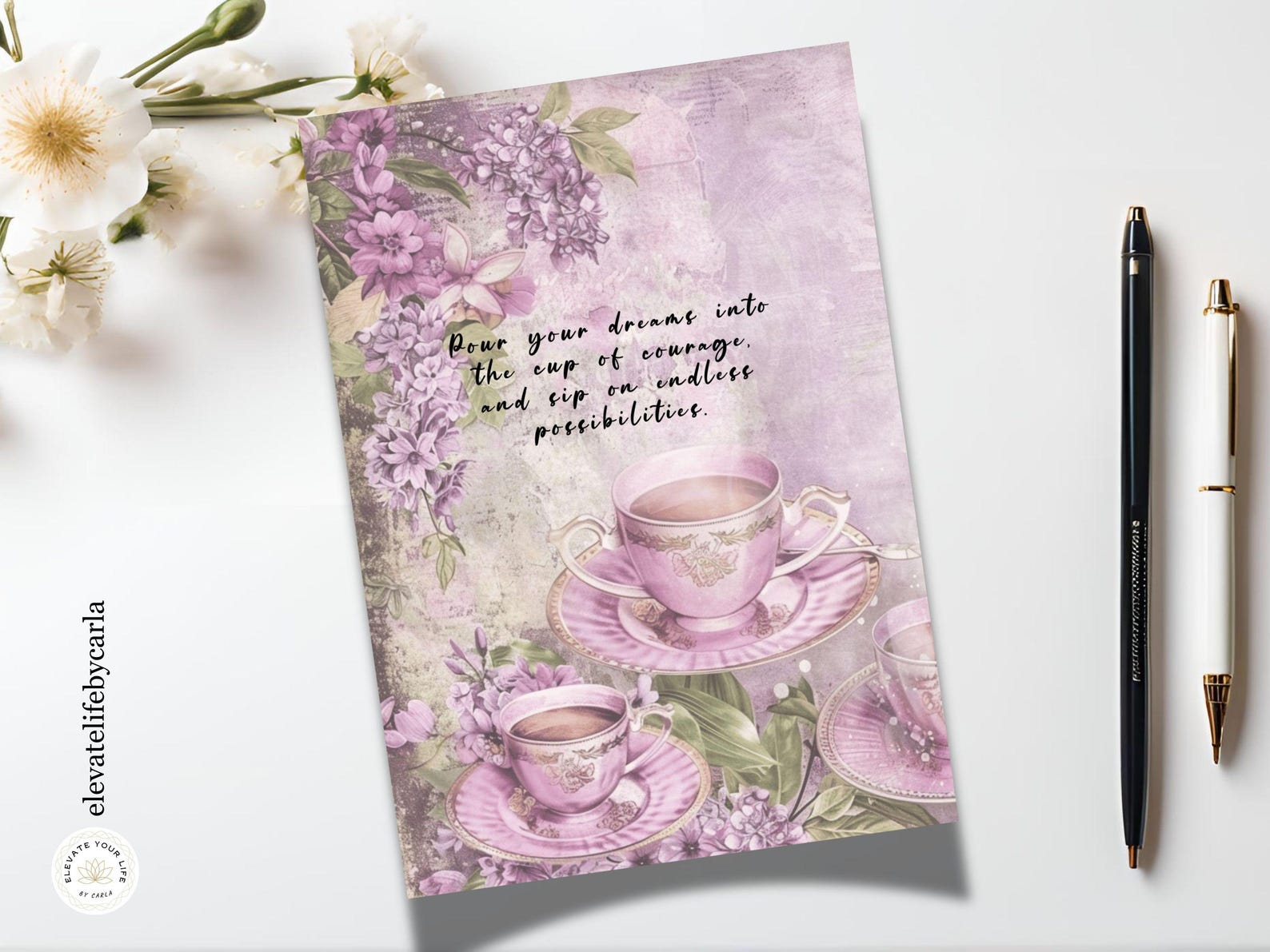 Lilac Garden Planner Dashboard Set - Printable Coquette Cover Pages ...