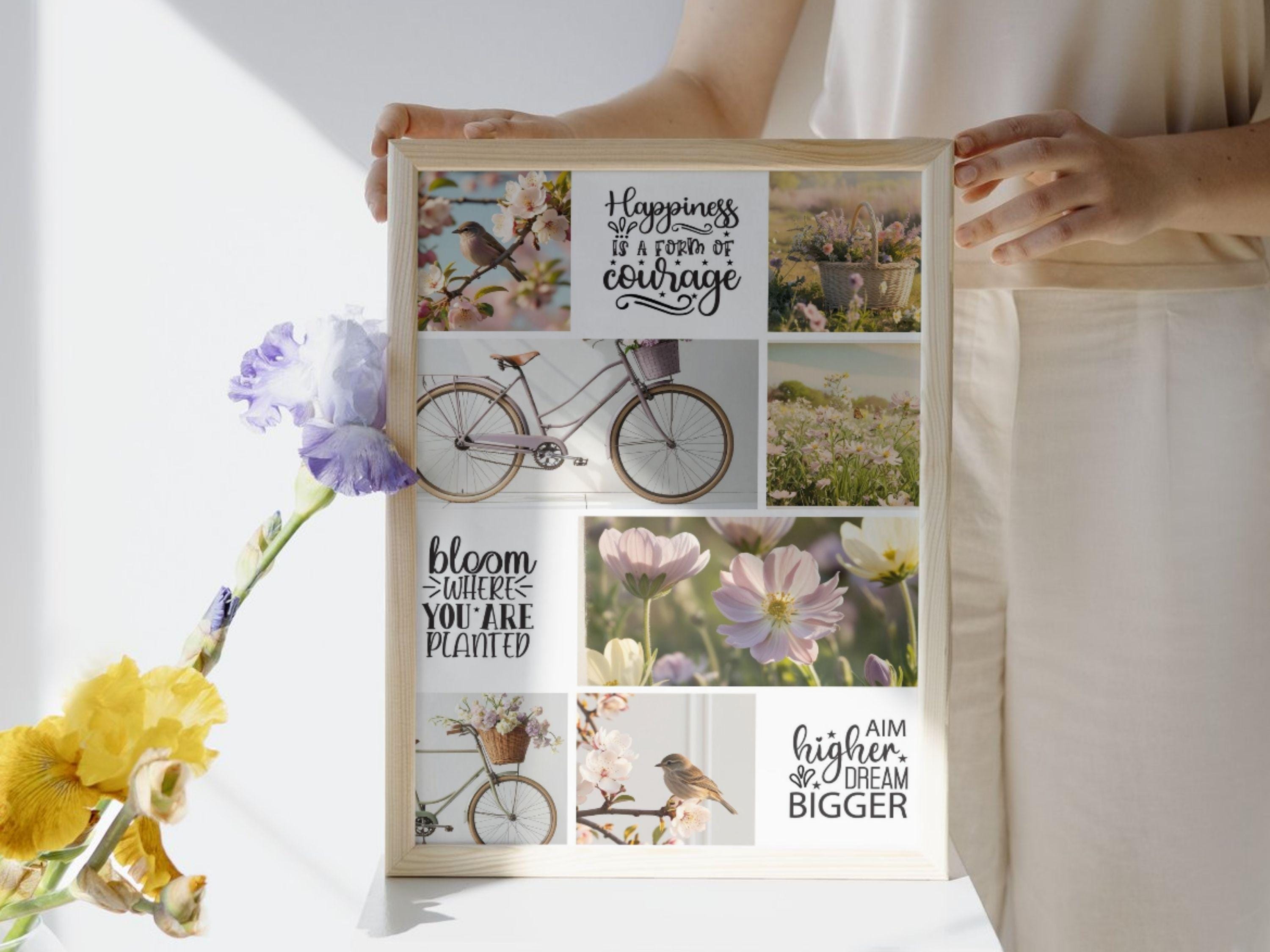 Spring Vision Board Example Spring Vision Board Printable: Vintage Floral Goal Planner (digital PDF ...