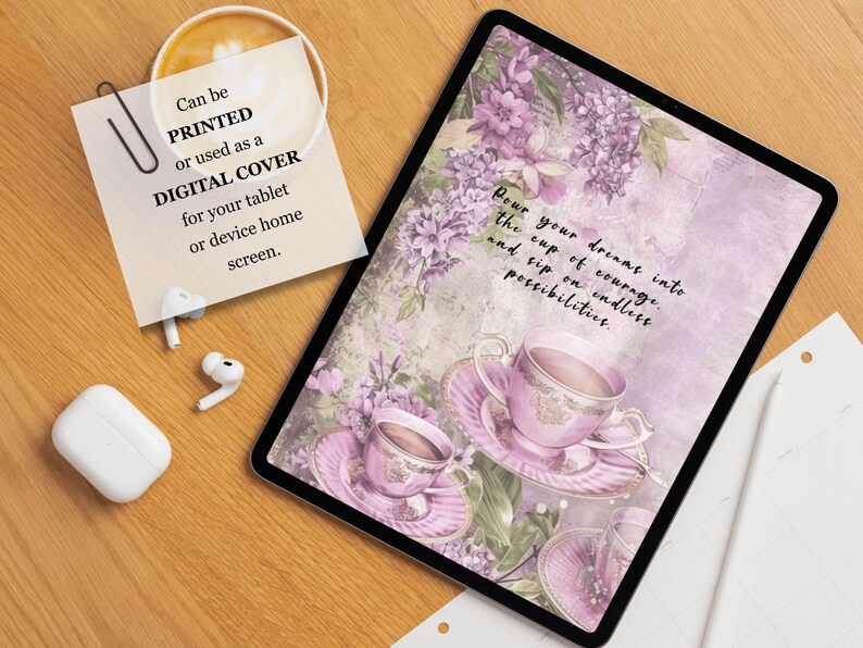 Lilac Garden Planner Dashboard Set - Printable Coquette Cover Pages ...
