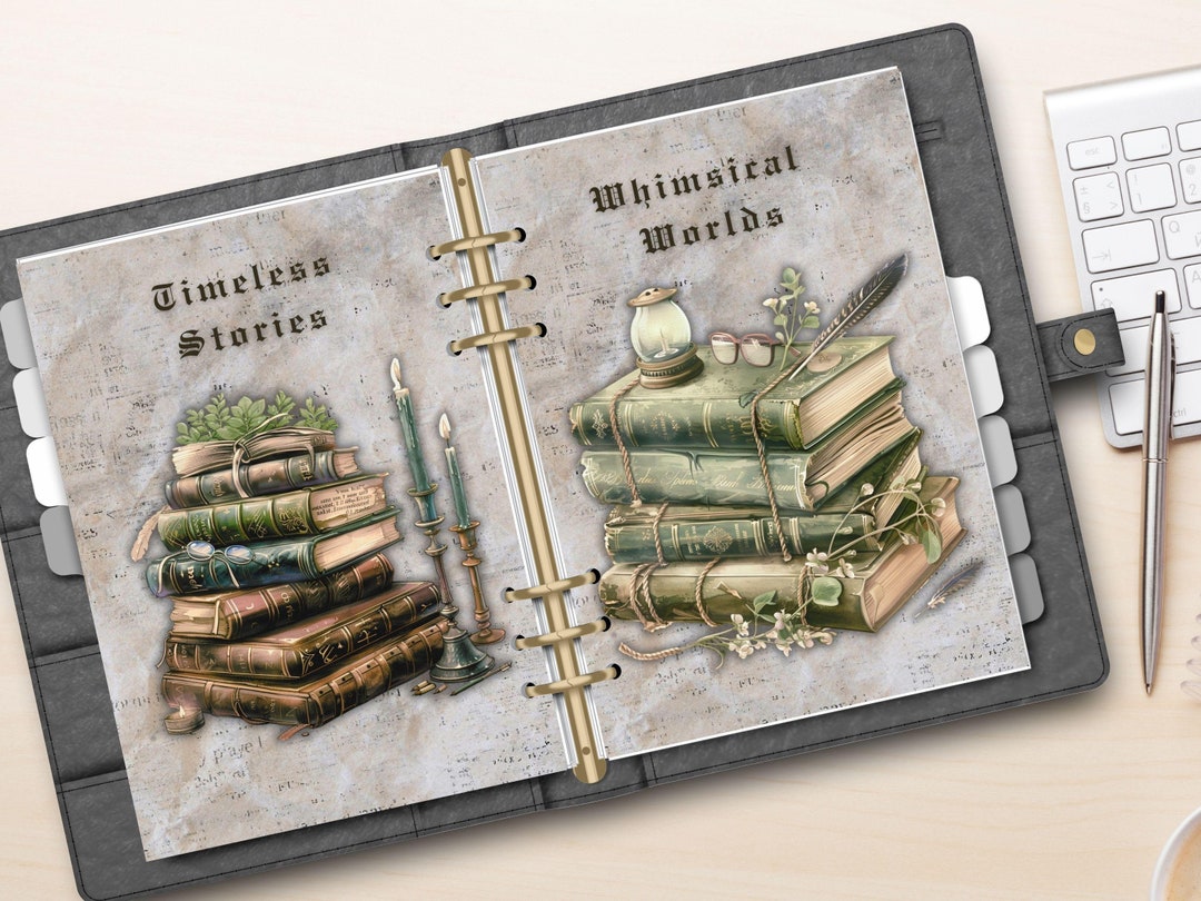6 Printable Planner Dashboard | Bookish Planner Accessories & Dividers ...