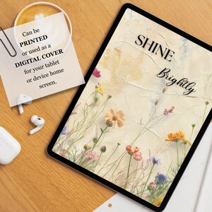 Wildflowers Planner Dashboard Printable , Spring Journal Dividers ...