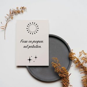Beige Positive Affirmation Deck – 40 Self Care Cards with Quotes – Empowerment & Confidence – Printable PDF