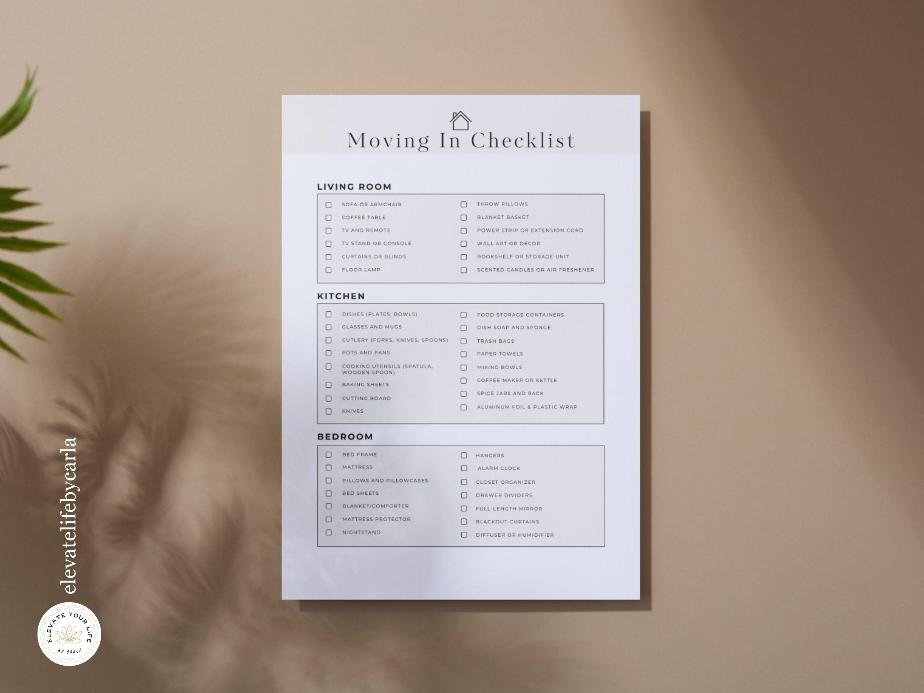 Gotta Have Checklist.pdf Moving Checklist Printable | New Home Essentials List | First Apartment ...
