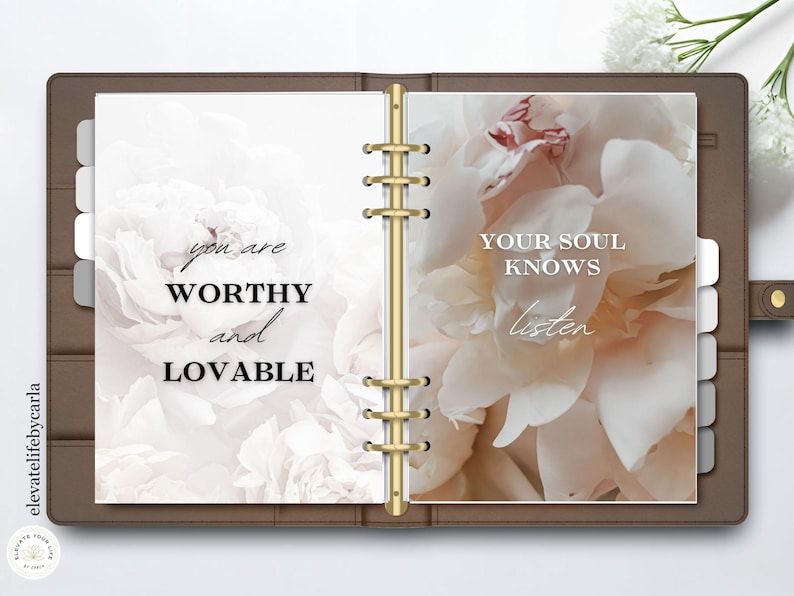Planner Dashboard Printable | Floral Planner Accessories & Dividers ...