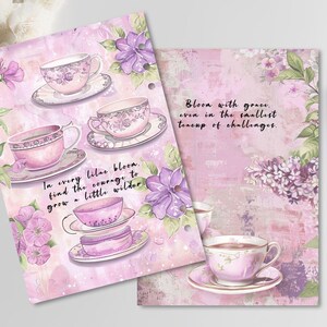 Lilac Garden Planner Dashboard Set - Printable Coquette Cover Pages ...