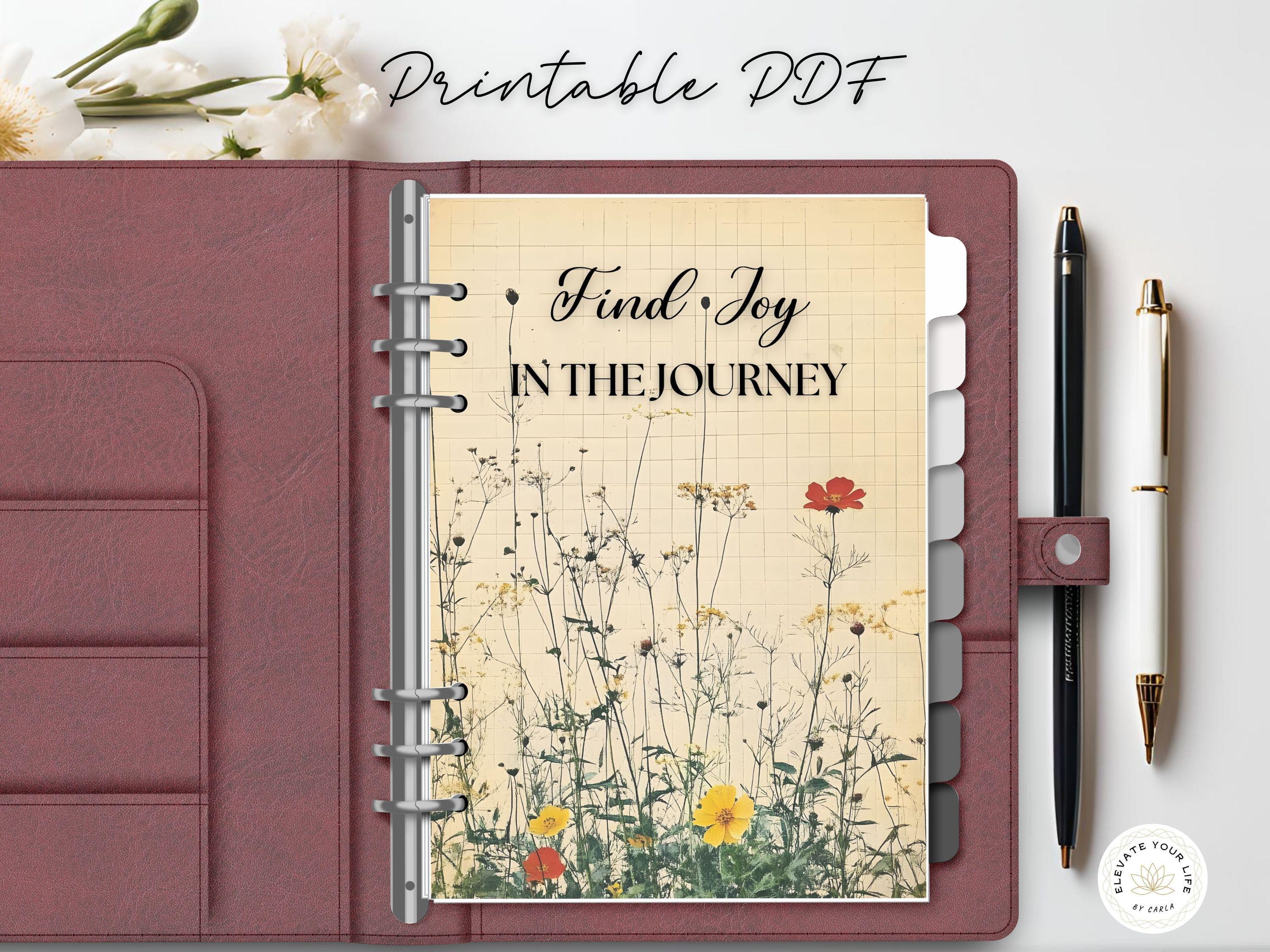 Planner Dashboard Printable Set, Wildflower Planner Printable, Happy ...