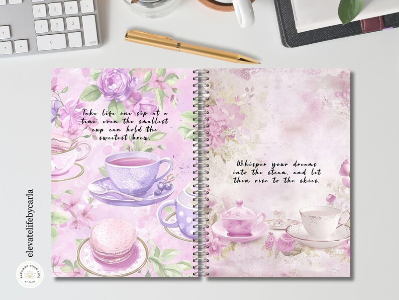 Lilac Garden Planner Dashboard Set - Printable Coquette Cover Pages ...