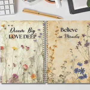 Wildflowers Planner Dashboard Printable , Spring Journal Dividers ...
