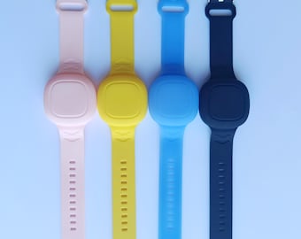 Braccialetto per MiLi MiTag Duo Go per bambini e adulti, cinturino di supporto, custodia protettiva, colore nero, blu, giallo, rosa