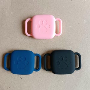 Support pour collier pour chien, chat, pour Chipolo One Plus Classic Point Spot Pop, étui étanche pour tracker les objets trouvés, housse de protection noir blanc rose