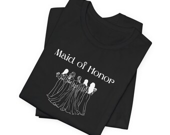 Maid of Honor T-Shirt, Bridal Party Shirt, Bachelorette Party Shirt, Bridal Party Group Shirts, Bridesmaid Shirts, Maid of Honor Shirts,