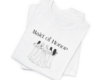 Maid of Honor T-Shirt, Bridal Party Shirt, Bachelorette Party Shirt, Bridal Party Group Shirts, Bridesmaid Shirts, Maid of Honor Shirts,