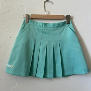 Athletic vintage tennis skirt Ellesse, pleated mini schoolgirl skirt, wrap pleated micro mini skirt, y2k back to school plaid skirts