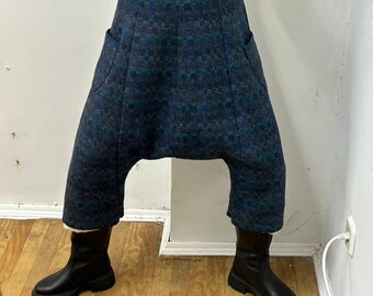 Vintage aladdin lounge harem pants, yoga hippie trousers, wool womens maternity pants, slacks comfy crotch yoga pants, boho hippie pants