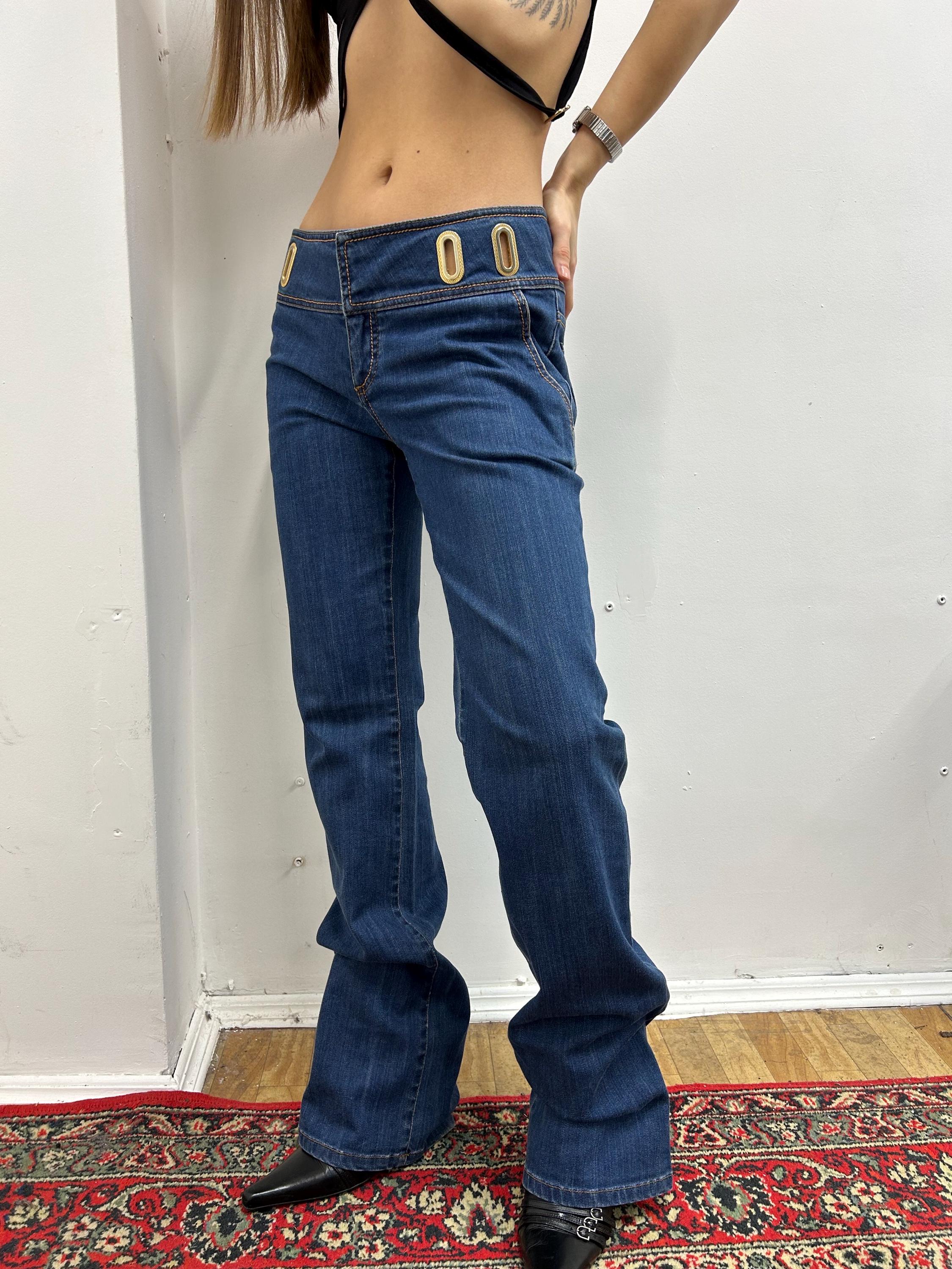 Designer Y2k Roberto Cavalli Jeans, Vintage Women