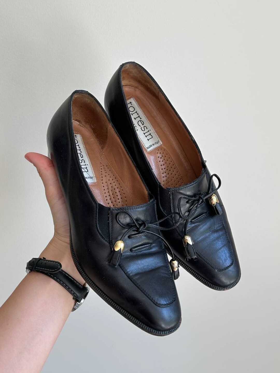 Torresin Venezia Heels Shoes Black UK 3 EU 36 UK 5.5 Leather