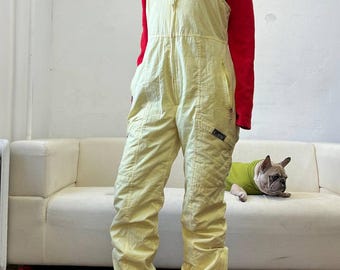 Vintage ski suit, retro 1980s ski suit, one piece ski jumpsuit, snowsuit women winter 90s ski suit, apres snow suit