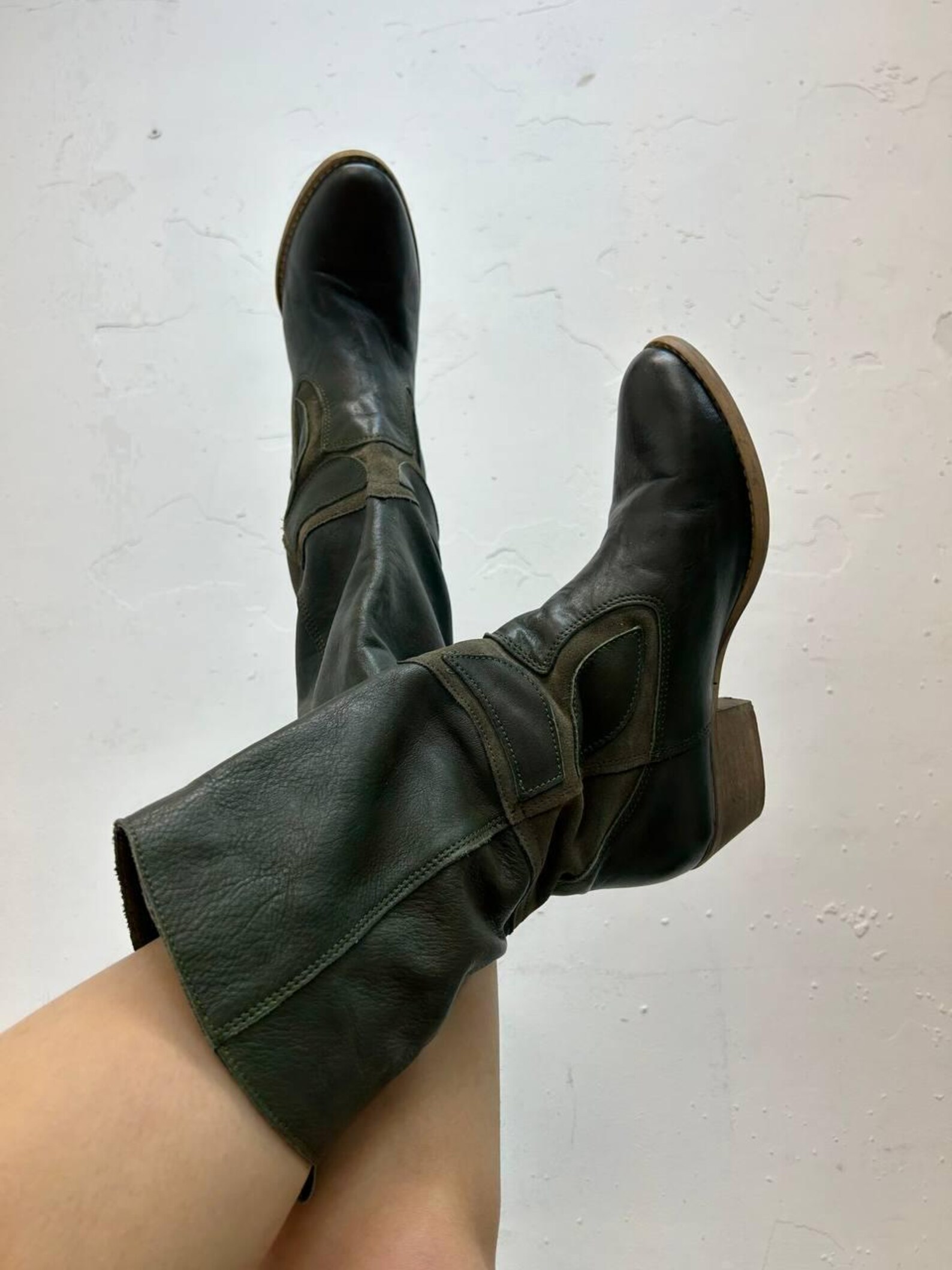 Size 44 Traditional Cowgirl Boot Green main image 1
