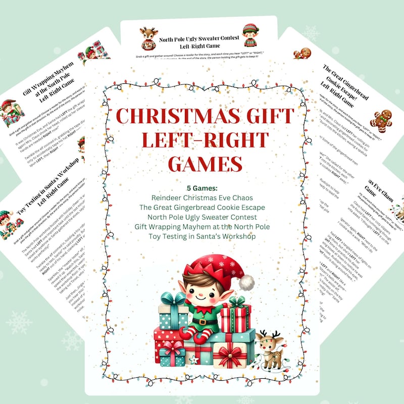 Church Christmas Games Printable