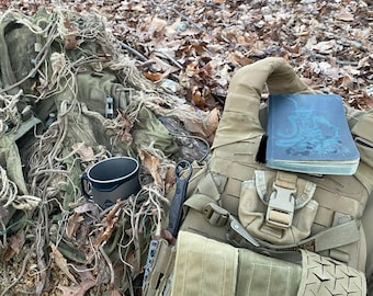 Capucha Viper - Capucha de francotirador/asaltante, lavado Ghillie, traje Ghillie (cabeza y hombros)