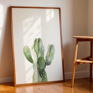 Botanical Desert Cactus Wall Art, DIGITAL PRINT, Southwestern Printable Decor
