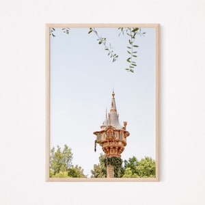 Disney Tangled Rapunzel Princess, Printable Disney World Photo, Magic Kingdom Print, Disney Home, Tangle Castle Wall Art, DIGITAL DOWNLOAD