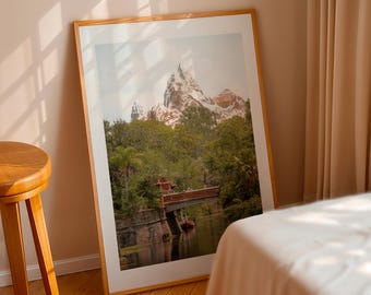 Disney Prints, Expedition Everest, Animal kingdom, Disney World Photo Instant Download, Disney Wall Art Home Decor, Disney Parks Poster