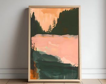 Abstract Landscape Poster | Nature Wall Art