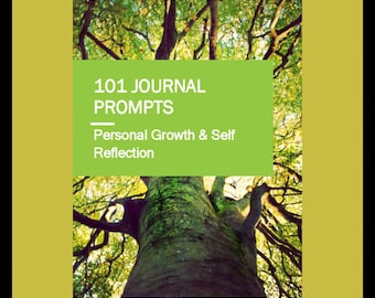 Tenir un journal des 101 invites pour la croissance personnelle et la réflexion sur soi | Téléchargement numérique PDF