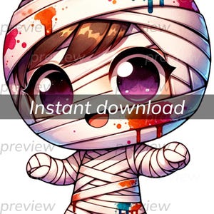 Art numérique maman mignonne imprimable - téléchargement immédiat pour une décoration d'Halloween, une chambre d'enfants ou des invitations à une fête - 5000 x 5000 px 300 DPI Transparent
