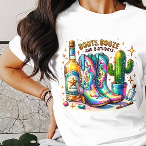 Nashville Birthday PNG, Cowgirl Birthday Party Squad, Nash Bash, Boots Booze Birthdays, Girls Trip Sublimation, Matching Birthday Shirts