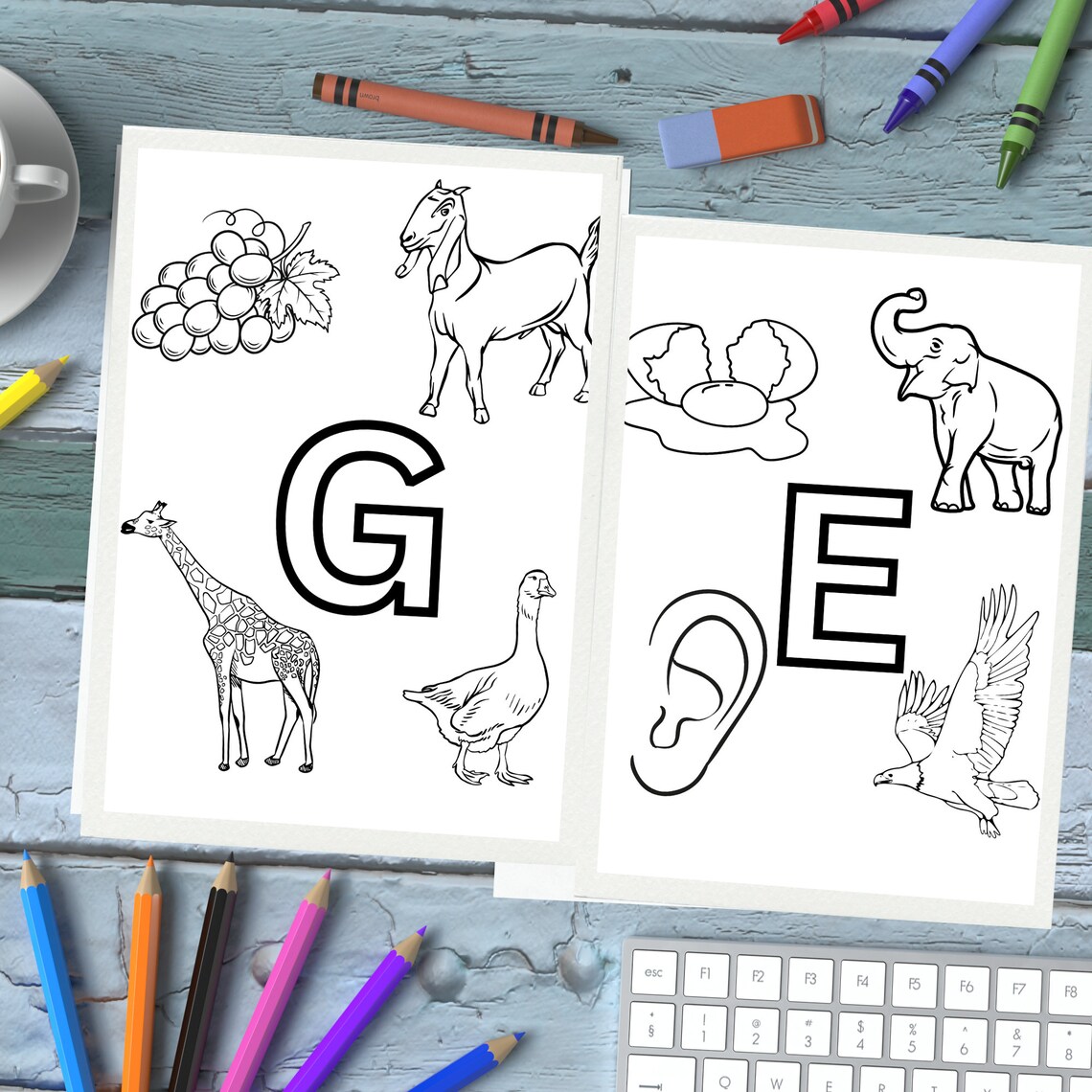 Abc Coloring Book Printable Alphabet Coloring Printable Diy Alphabet ...