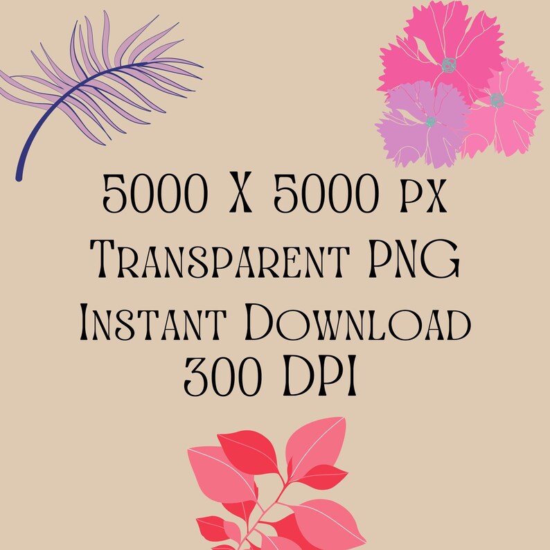 Spring T-Shirt Prints: Boho Floral Designs (Digital Download) image 5