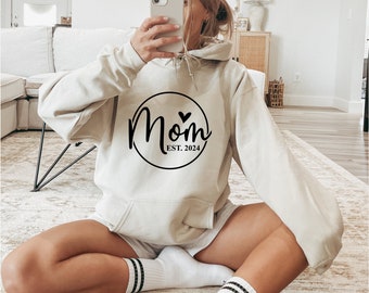 Sudadera con capucha de mamá, regalo perfecto para mamá, regalo de baby shower, primer aniversario del Día de las Madres, sudadera con capucha de mamá genial, regalo para mamá, regalo del Día de las Madres