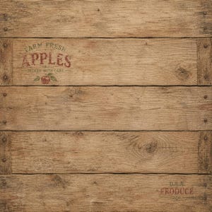 Apple Picking Scrapbook Paper Pack | 12x12 Printable Autumn Orchard Papers | Fall Harvest Digital Papers | Apple Cider Farm Theme image 7